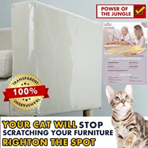 QIGFRUD,Couch Protector for Cats - 10-Pack Cat Scratch Furniture Protector Sheets - Sofa Protector for Cats - Anti Scratch Furniture Protectors from Cats - Couch Corner Protectors for Cats Cover