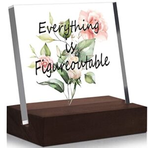 inspirational gifts for women men office decor for women encouragement cheer motivational quote desk decorations gifts for women friend coworker employee home decoration with wooden stand