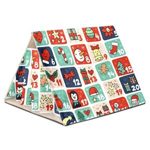 y-dsiwx guinea pig hideout house bed, cute number christmas calendar xmas ornaments rabbit cave, squirrel chinchilla hamster hedgehog nest cage