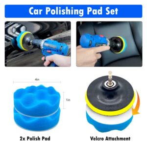 RKMHnSLa 23pcs Car Detailing Kit Interior Cleaner for All-Purpose Car Interior Cleaning (Blue)