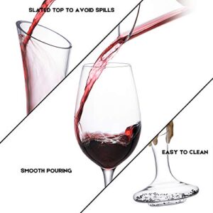 Wine Decanter Set, Red Wine Carafe With Electric Shaker, Automatic Rotation Wine Aerator Decanter. Lead-free Crystal Glass Cleaning Beads. Idea Gift for Wine Lovers,Christmas,Birthday, ect.