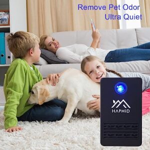 HAPHID Ionizer Air Purifier/Plug in Air Purifier with Highest Output - Up to 40 Million Anions, Portable Filterless Ion Air Purifier for Home/Office Purify: Bathroom Smell,Pets Smell Etc(3-Pack)