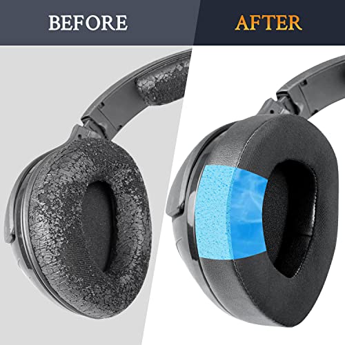 SOULWIT Cooling-Gel Ear Pads Replacement for Sennheiser HDR160(HDR 160/RS160/TR160), HDR170(TR170/TR 170/RS170)/HDR180(TR180/RS 180) Headphones, Earpads Cushions with Noise Isolation Foam