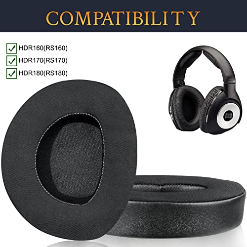 SOULWIT Cooling-Gel Ear Pads Replacement for Sennheiser HDR160(HDR 160/RS160/TR160), HDR170(TR170/TR 170/RS170)/HDR180(TR180/RS 180) Headphones, Earpads Cushions with Noise Isolation Foam