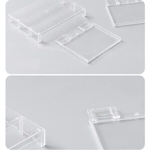1 Pack Detachable Plastic Refrigerator Organizer Shelf Multi-Purpose Storage Rack for Fridge Cabinet Cupboard Desktop, Clear