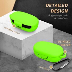 YIPINJIA Compatible with Anker Soundcore Sport X10 Case, Soft Silicone Scratch Proof & Shockproof Protective Case Cover with Soundcore Sport X10 with Keychain(Fluorescent Green)