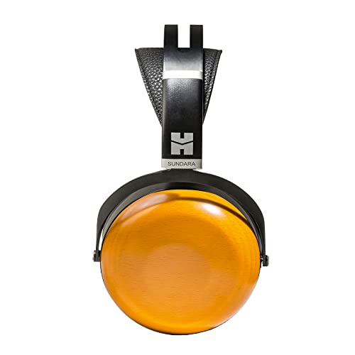 HIFIMAN SUNDARA Closed-Back Over-Ear Planar Magnetic Wired Hi-Fi Headphones with Stealth Magnet Design, Detachable Cable, Wood Ear Cups for Home, Studio, Recording