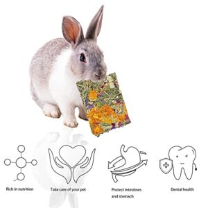 MUYG 10 Pcs Rabbit Chew Toys for Teeth,Chinchilla Natural Timothy Hay Chips Treats Guinea Pig Floral Scent Snacks Treats Dental Health Chewable for Hamsters,Rabbits,Bunny,Chinchillas