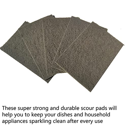 Premium 10 Pack 6" x 9" General Purpose Scuff Pads - Scuffing, Scouring, Sanding, Paint Primer Prep Adhesion Scratch - Surface Preparation Automotive Car Auto Body Woodworking Wood (Brown + Grey)