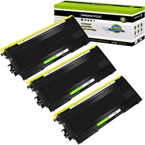 greencycle 3 pack tn350 tn-350 black toner cartridges replacement compatible for brother mfc-7420 mfc-7820n dcp-7020 printers