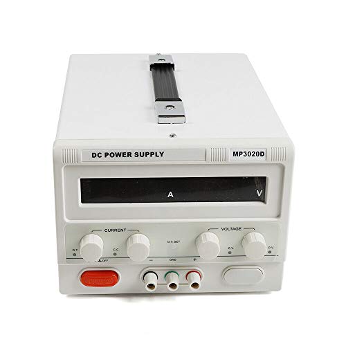 DC Power Supply Variable Regulated Power Supply Lab Bench Power Supply Continuously Adjustable Hand-held Circuit Design LCD Display 110V 0-30V 0-20A