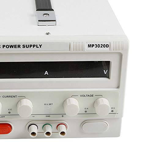 DC Power Supply Variable Regulated Power Supply Lab Bench Power Supply Continuously Adjustable Hand-held Circuit Design LCD Display 110V 0-30V 0-20A