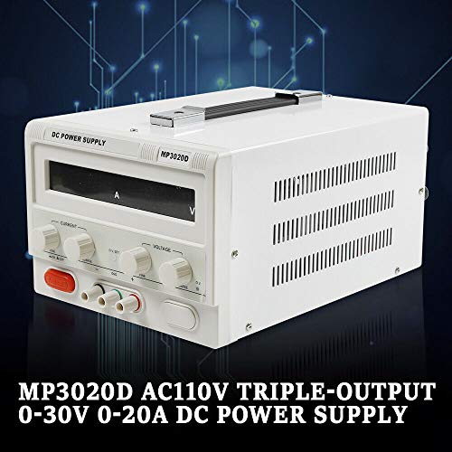 DC Power Supply Variable Regulated Power Supply Lab Bench Power Supply Continuously Adjustable Hand-held Circuit Design LCD Display 110V 0-30V 0-20A