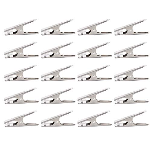 20 Pack Wire Clothes Pins Heavy Duty Outdoor Stainless Steel Clothespins to Keep Your Towels,Clothes,Blanket from Blowing Away Or Sliding Down