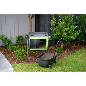 Maze RSI- 48 Gallon Geared Two Compartment Compost Tumbler and Cart