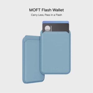 MOFT MagSafe Compatible Wallet Quick Access for iPhone 14 /iPhone 13/ iPhone12 series Open ID Window Convenient Card Use and Sturdy Stand with Steel Hinge Flash Wallet Phone Stand