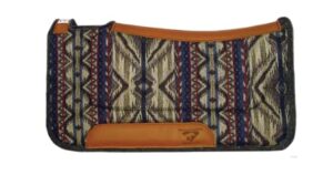 diamond wool contoured felt ranch western saddle pad for horses 30x30-1/2" thickness, cobalt