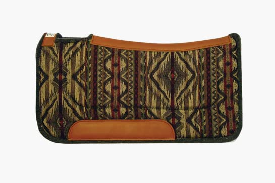 Diamond Wool Contoured Felt Ranch Western Saddle Pad for Horses 30x30-1" Thickness, Maize