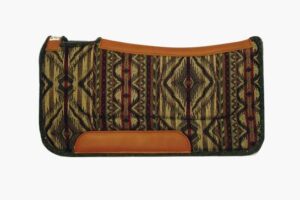 diamond wool contoured felt ranch western saddle pad for horses 32x32 – 1/2" thickness, maize