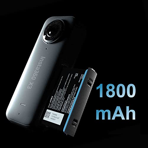 Insta360 X3 - Waterproof 360 Action Camera Bundle Includes Extra Battery, Charger, Invisible Selfie Stick & 256GB Memory Card