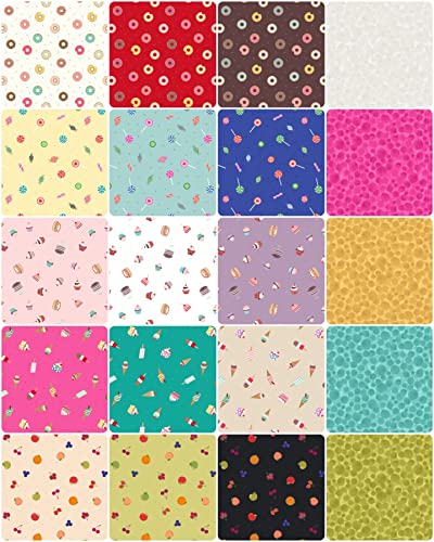 Lewis & Irene Small Things Sweet Fabric Collection Digital Print Double Border Fabric SM52 Premium 100% Cotton Quilt Shop Quality Fabric by The Yard