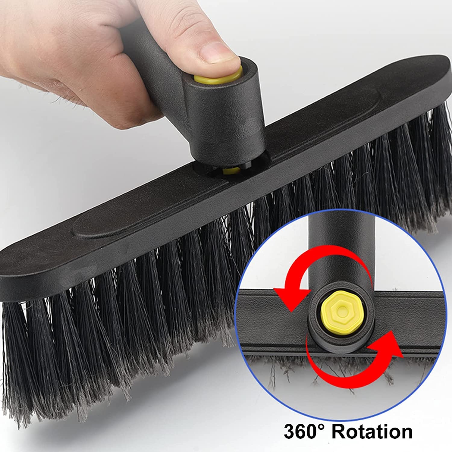 ALLTALE 2-in-1 Detachable Snow Brush and Ice Scraper, Heavy Duty ABS Scraper and Scratch Resistant PVC Brush for Cars, Trucks