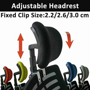 googgoing Chair Headrest Adjustable Height Headrest Swivel Lifting Computer Chair Neck Protection Pillow Headrest with Screw for Ergonomic Chair Office Accessories, Black (2.6)