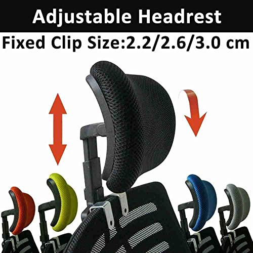 googgoing Chair Headrest Adjustable Height Headrest Swivel Lifting Computer Chair Neck Protection Pillow Headrest with Screw for Ergonomic Chair Office Accessories, Black (2.6)