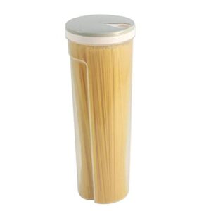 Eioflia Pasta Container Plastic Cereal Storage Dry Food Dispenser Tank with Rotating Lid for Grain Noodles