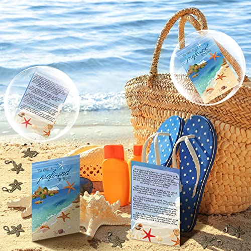 180 Pcs Starfish Story Gifts Mini Keepsake Appreciation Notecards Set Christmas Employee Appreciation Gifts Drawstring Bags and Starfish Charms for Teachers Women Men (Stylish Style)