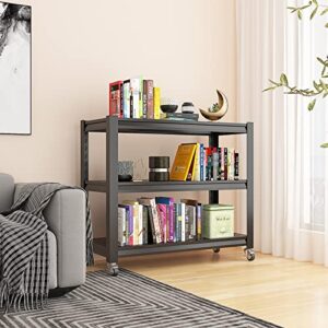 BYNSOE Garage Shelving Heavy Duty Storage Shelves for Garage Storage Rack Adjustable 3 Tier Metal Shelving Basement Garage Storage Shelves (3-Tier)