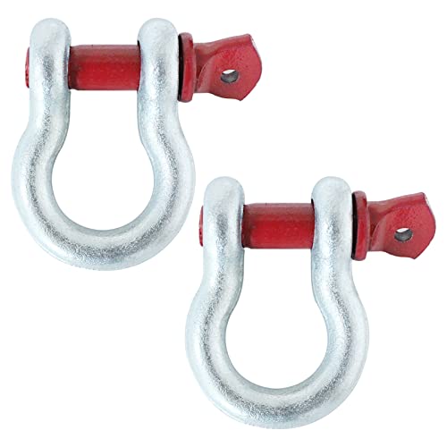 5th Wheel Ultimate Connection Safety Chains Plate with 1/2in Shackles - Adjustable Ball Mount