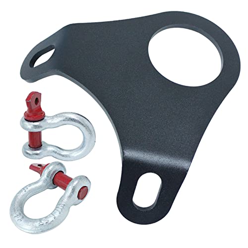 5th Wheel Ultimate Connection Safety Chains Plate with 1/2in Shackles - Adjustable Ball Mount