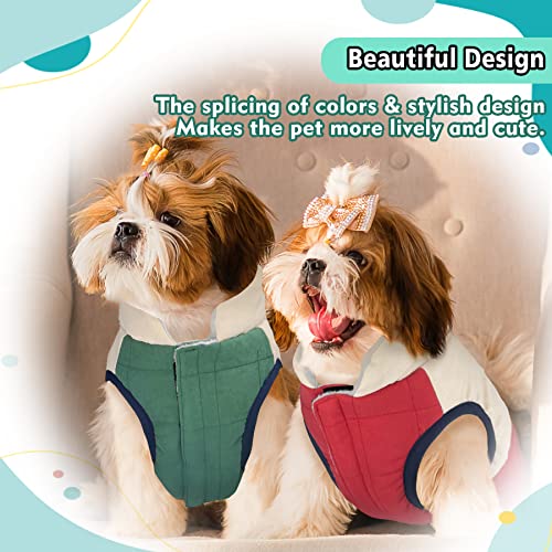 Thankspaw Dog Winter Coat Stylish Dog Vest Extra Warm Dog Cold Weather Jacket Soft Comfortable Dog Apparel for Winter for Small Medium Dogs