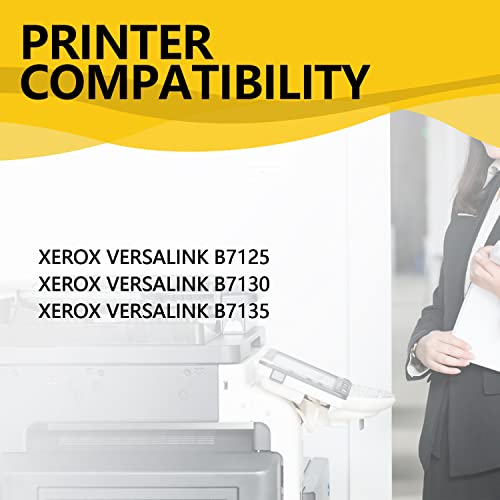 ZHANBO 006R01818 Remanufactured Black Toner Cartridge 34,300 Pages Compatible for Xerox VersaLink B7125 B7130 B7135 Printers