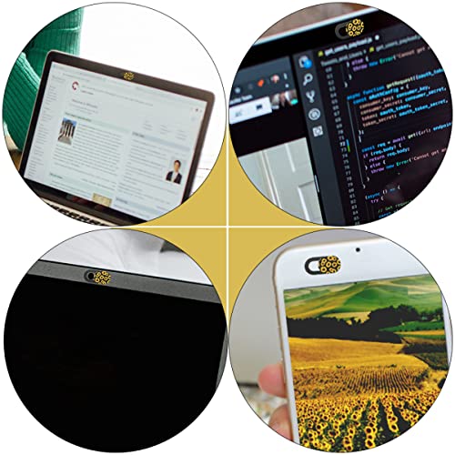 SOLUSTRE Webcam Slider 3pcs Computer Lid Sunflower Rotect Universal Prvacy Privacy Ultra- Thin Slider Cover Laptop Ultra- Camera Visual Your Thin Webcam Printed Lens Slide Computer Webcam Cover