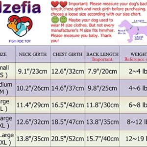 Izefia Dog Coat Cold Weather Coat Windproof Jacket Fleece Warm Dog Sweater Winter Thick Clothes Winter Thick Bear Plaid Shirt Dog Coat for Small Dog Medium Cat Pink XL