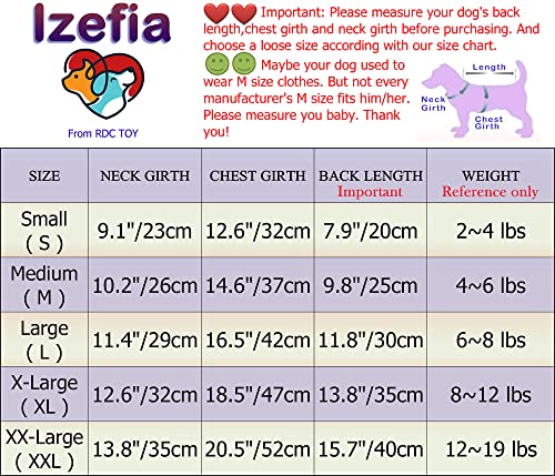 Izefia Dog Coat Cold Weather Coat Windproof Jacket Fleece Warm Dog Sweater Winter Thick Clothes Winter Thick Bear Plaid Shirt Dog Coat for Small Dog Medium Cat Pink XL