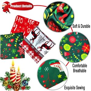 3Pack Dog Christmas Bandana Costume Cute Scarf Pet Triangle Bibs Kerchief Set Adjustable Scarves Holiday Party Bandanas Costumes Accessories Decoration for Small Medium Girl Boy Dogs Puppy Cats