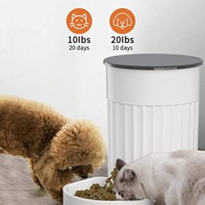 PAPIFEED Automatic Cat Feeders with APP: WiFi Pet Smart Dry Food Dispenser with Alexa & Scene Missions,Timed Auto Pet Feeder for Cats, Rabbits & Small Dogs Up to 10 Meals Per Day (12Cup/3L)