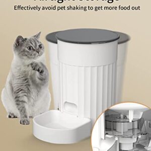 PAPIFEED Automatic Cat Feeders with APP: WiFi Pet Smart Dry Food Dispenser with Alexa & Scene Missions,Timed Auto Pet Feeder for Cats, Rabbits & Small Dogs Up to 10 Meals Per Day (12Cup/3L)