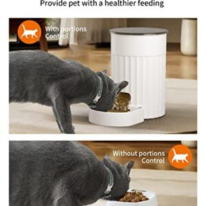 PAPIFEED Automatic Cat Feeders with APP: WiFi Pet Smart Dry Food Dispenser with Alexa & Scene Missions,Timed Auto Pet Feeder for Cats, Rabbits & Small Dogs Up to 10 Meals Per Day (12Cup/3L)