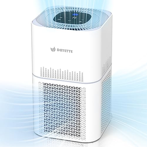 Dayette HEPA Air Purifiers for Home Large Room, CADR 300+m³/h Up to 1290ft² with Air Quality Sensor, H13 True HEPA Filter Remove 99.97% of Dust, Mold, Allergies, Odor, Pets Dander, Smoke, Pollen