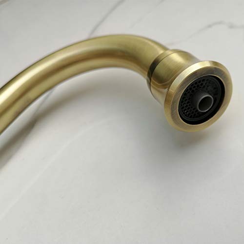 ROLYA Solid Brass 3-in-1 Filtered Water for Kitchen Sink Traditional Triflow Kitchen Mixer Tap Antique Bronze