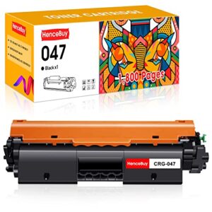 hencebuy 047 compatible toner cartridge replacement for canon 047 crg047 crg-047 black for canon imageclass lbp113w mf113w lbp112 mf112 lbp110 mf110 i-sensys lbp113w mf113w printer (black, 1-pack)