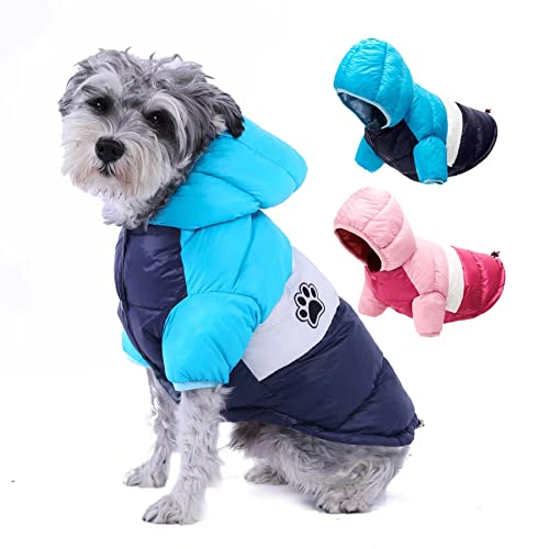 AIMJGO Dog Winter Coat Waterproof Warm Cold Weather Jacket Stylish Puppy Vest Comfortable Pet Apparel for Small Medium Dogs