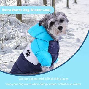 AIMJGO Dog Winter Coat Waterproof Warm Cold Weather Jacket Stylish Puppy Vest Comfortable Pet Apparel for Small Medium Dogs