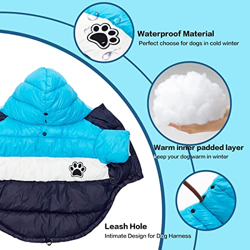 AIMJGO Dog Winter Coat Waterproof Warm Cold Weather Jacket Stylish Puppy Vest Comfortable Pet Apparel for Small Medium Dogs