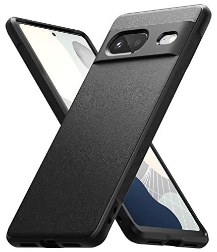 Ringke Onyx [Anti-Fingerprint Technology] Compatible with Google Pixel 7 Case 5G, Shockproof Rugged Heavy Duty Non-Slip Flexible Smudge Proof Cover - Black