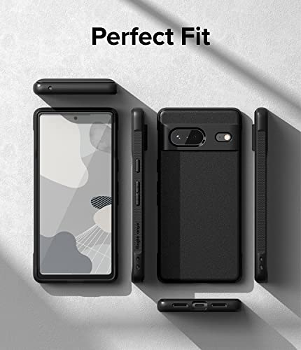 Ringke Onyx [Anti-Fingerprint Technology] Compatible with Google Pixel 7 Case 5G, Shockproof Rugged Heavy Duty Non-Slip Flexible Smudge Proof Cover - Black